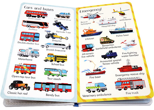 
Original English picture book 199 Big Machines 199 large machines (199 pictures) Children's enlightenment English word learning picture book book cardboard book machine cognitive sub-interactive theme classification rich in color