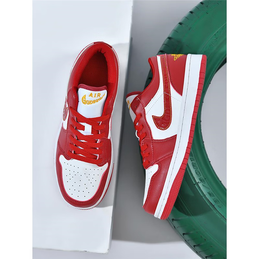 AJ reguläre Herrenschuhe Putian Schwarz -Weiß -Panda Dunk New Red Aj1 Low Top Shoes Sports Frauenschuhe große Kinder 1699 Meter Grün 40