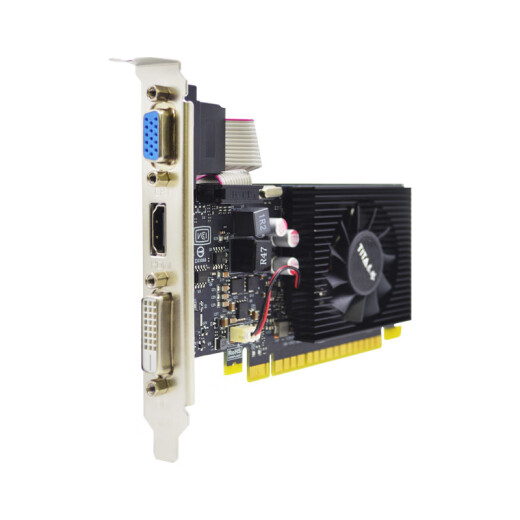 泰塔GTX1050Ti/1650/745/1030RTX3050设计AI半高单槽4G/8G/4K/8K小机箱工控游戏刀卡半长显卡 GTX745 4GD3 DVI+HDMI+VGA