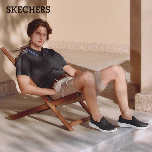 Skechers Herrenschuhe Sommer 2025 Neue Ein-Fuß-Pedal-Sportschuhe atmungsaktive Freizeitsportschuhe 216700