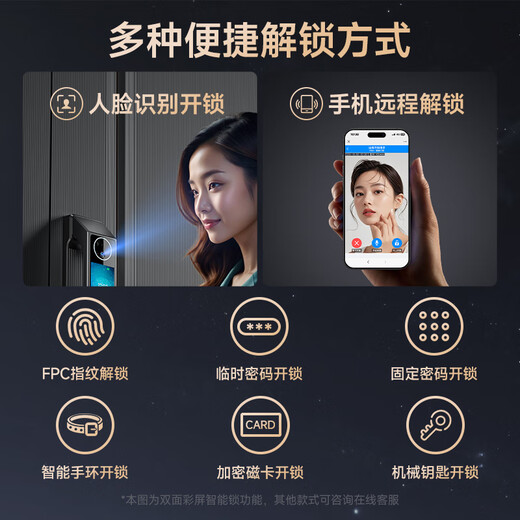 Yingdian Kirin Class A Security Door Haushalt Eingangstür Smart Tür Eingangstür Muttertür Anti-plitting-explosionssicherer Villa-Tür 2250*1050 [Flaggschiff-Modell] Palmvenen 3D-Gesicht intelligenter Schloss