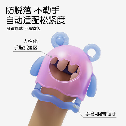 Beingmate Baby Teether Oral Appetite Period 0-3-6 months and above anti-eating hand artifact baby comfort silicone molar teether