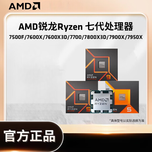 AMD RYZEN 7500F/9600X/9800X3D/7900X/9950X Новый AM5 Интерфейс процессор ЦП -процессор R9 9900X чип