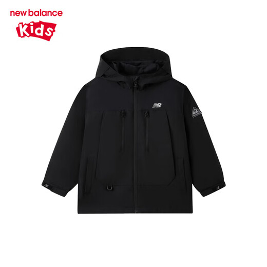 newbalance nb童装25年春季新款男女儿童连帽夹克可调节防风衣外套7AF12013 7AF12013-BEI 卡其色 150 cm