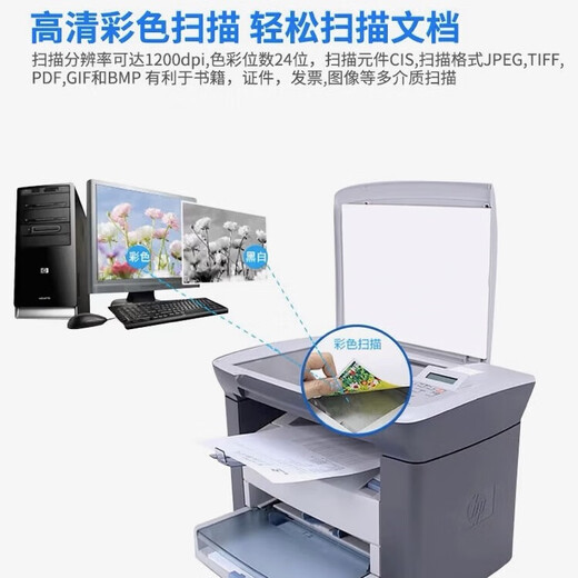 Der neue HP M1005MFP Schwarzweiß-Laser Multifunktional integrierter Kopier- und Scandrucker für gewerbliche Büro- und Heimnutzung. Der neue HP M1005 [Air Machine Toner Patrone] Offizieller Standard [Mobilfunk -Computerdruck]