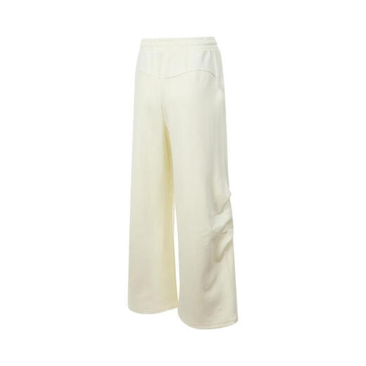 Adidas (adidas) Pantalon de survêtement féminin 2025 Été nouveau pantalon décontracté tricoté à la mode lâche confortable pantalon à jambes droits pantalon droit jw9721 ivoire blanc