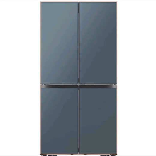Samsung (SAMSUNG) official refurbished machine, original imported 615 liters Samsung AI refrigerator, embedded four-door refrigerator, frequency conversion three systems, large capacity sterilization, touch automatic door refrigerator, green brocade gray RF62DB9CGC3GSC