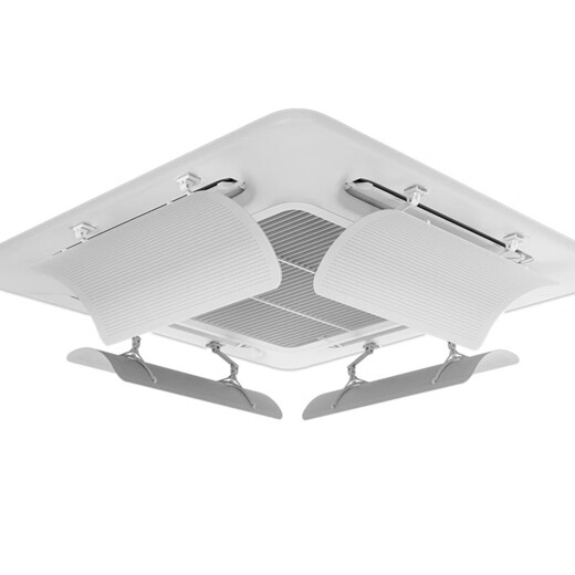 Anti-C central air-conditioning windshield, air outlet, windshield, air-conditioning block, anti-direct blowing wind guide, ceiling-mounted machine, Pa Pa Pa Bear 58cm - Activated Carbon - 50 Silk Thick