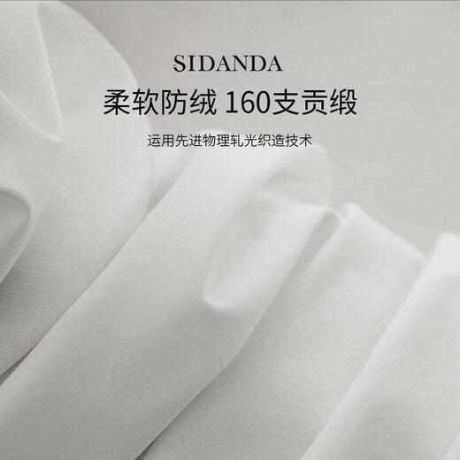 SIDANDA被波兰95白鹅绒锁锁温技术160支全棉鹅绒填充1048g 波兰绒专利冬被200*230cm