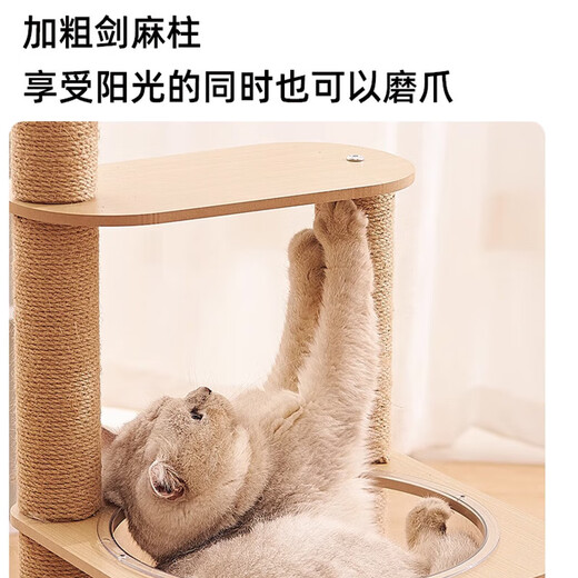 Source Factory Space Capsule Cat Villa Small Apartment Design Four Seasons Universal Cat Climbing Frame Cat Toy Cat Scratching Post Five-story Space Capsule A602