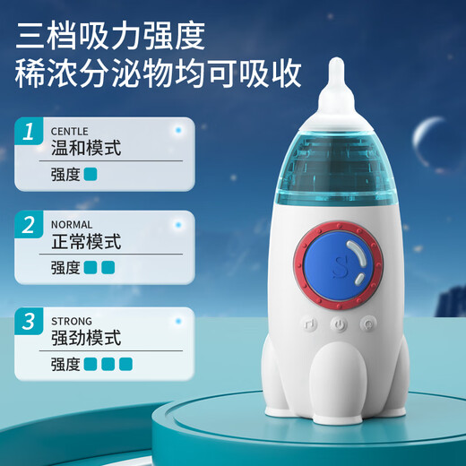 Care1st Jiawesi Electric Nasal Sauggerät kleine Raketen -Cartoon -Klingeltonmodell Neugeborene Nasenreiniger Geschenkbox