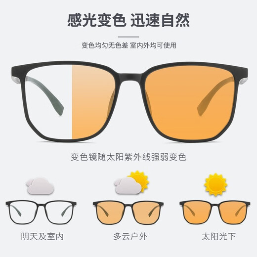 Les verres de myopie Jingbang peuvent être transformés en un cadre rose à brun bleu à la mode pour un cadre noir ultra-léger pour hommes pour rendre leur visage mince Z 8712 Ice Mist Grey Ultra-Light Titanium Frame 8.4g avec 1,56 Loyaux de thé rapide Couleur de thé par défaut Couleur de thé par défaut