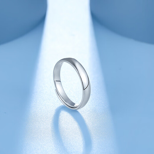 Saturday Fu PT950 platinum ring men's ring live platinum couple ring birthday gift size 18 about 4.9g