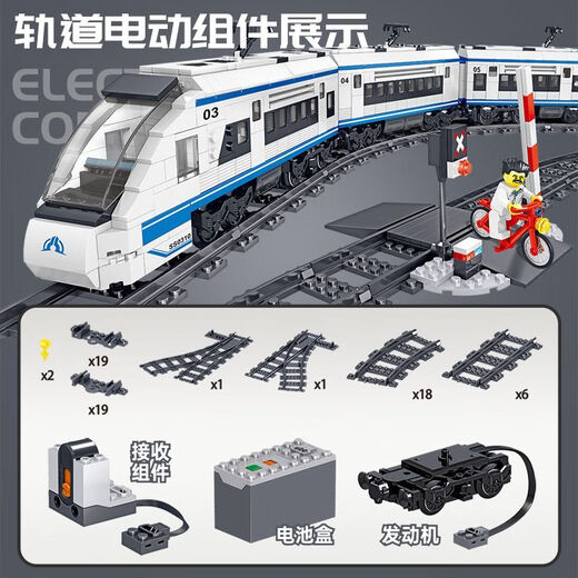Bandai Iluminación Compatible LEGO Railway de alta velocidad Conjunto de tren eléctrico Modelo de revival Harmony Control remoto con juguetes de vía Regalo de cumpleaños Australian Australian Ancient Train