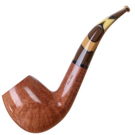 沙芬（SAVINELLI）意大利经典牛头犬石楠木旱烟斗P427帕洛玛过滤嘴进口手工烟斗男士 【677型 厚斗壁弯斗 大号】