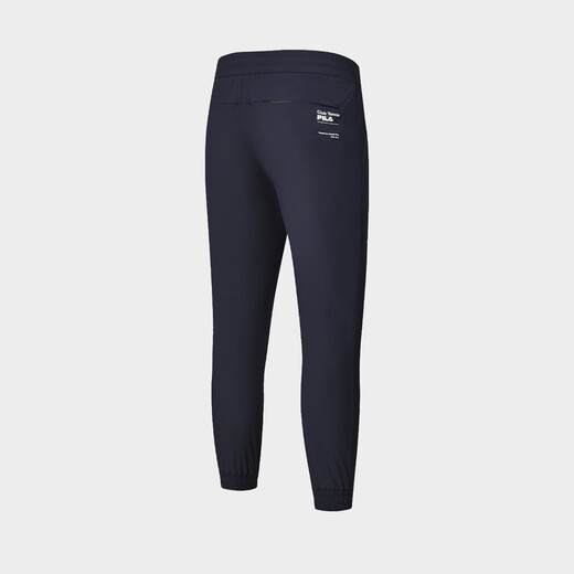 FILA moisture-absorbent quick-drying/cooling men's sweatpants men's basic ice silk dry tennis cuffed knitted trousers RD Sapphire Blue M