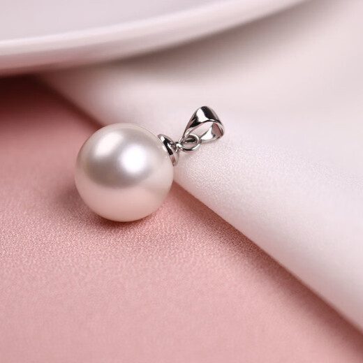 Fat Donglai same style pendant pearl women's s925 plated 18k gold single round shell bead new temperament necklace rose white silver drag 8mm