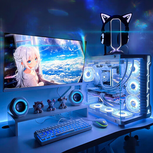 Weikeda 128G Gran memoria [Intel Core i7] 36 hilera Core 4060 Tarjeta gráfica Independiente Conjunto de computadora Consejo Host grandes Subsidios para Office and Home Gaming Complete Set, Host + Monitor de alta definición de 27 pulgadas SET COMPLETO