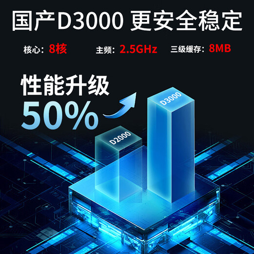 联想（Lenovo)国产信创电脑 开天M740J 工作站GPU图形台式机商用主机 自主可控 飞腾 单主机D3000 32G 512G固态+2T 4G独显含麒麟国防版