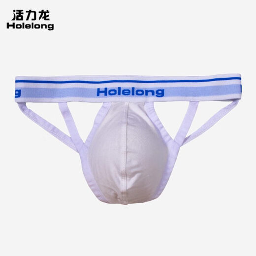 Vital Dragon's Men's High Cross Thong Sexy Hot Men's T-Trousers с двойными пустыми дышащими сексуальными трусами белые m