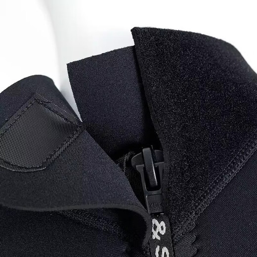 Shi Xishuo 3.5mm long-sleeved warm wetsuit men's one-piece sun protection waterproof female snorkeling suit surfing cold-proof swimming wetsuit classic one-piece black L size 110-125Jin Jin is equal to 0.5 kg