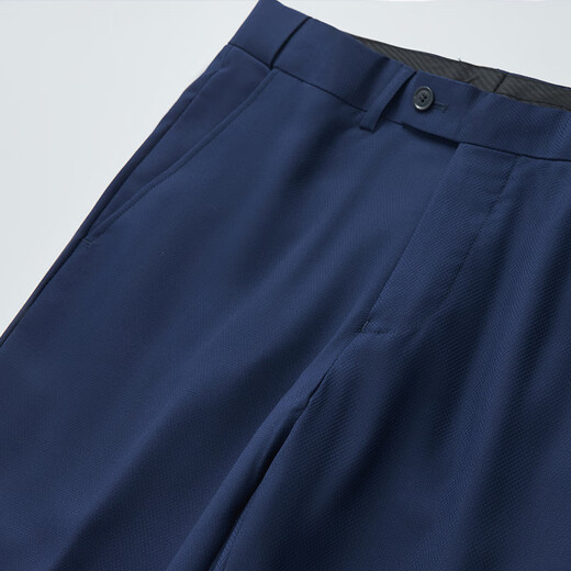 Easy care solid color 80% wool suit business professional youth suit jacket men's formal wear student graduation light blue regular 180A suit trousers live waist 85 cm