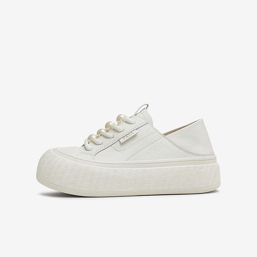 Tata Casual Dicke Sohle Schuhe Frauenschuhe 2025 Sommer CT701BM5 Weiß 38