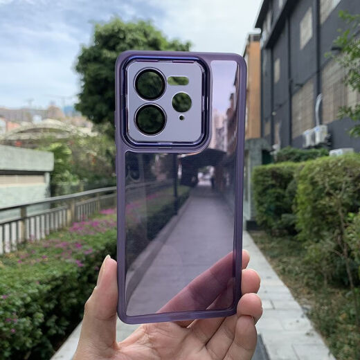 牛壳壳适用适用真我GT7pro手机壳磁吸新款RMX5010自带镜头膜全包防摔保 适用:真我GT7pro 魅眼自带镜头膜[透白+白磁吸]