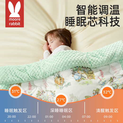 
Moore Rabbit, baby quilt, newborn baby bean quilt, type A male and female children's blanket spring and autumn thin 120*150