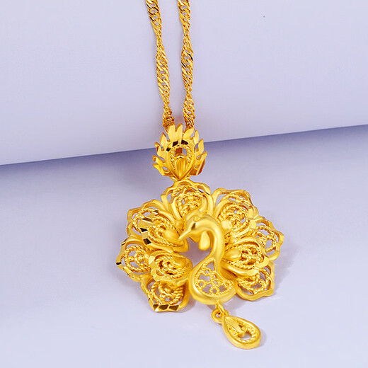 Yage Vietnamese sand gold necklace for women, simulated gold, pure gold, long-lasting pendant, clavicle chain jewelry, gift to friends, individual pendant