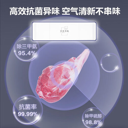 Haier Refrigerator French Multi-Door 343 Upgraded Level 1 Energy Efficiency Frequency Converter Air Cooling Frost-Free Tempered Glass Panel Four Doors Trade-In Subsidy BCD-343WLHFD9DSFU1 Xingyun Silver-Tempered Glass 343 Liters Black Gold Purification + Wifi Intelligent Control