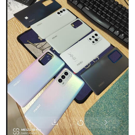 I is suitable for Meizu original 18s 18 18spro 18pro 18x original back cover mobile phone back shell glass Meizu 18 18s original unicorn back cover without Meizu 18