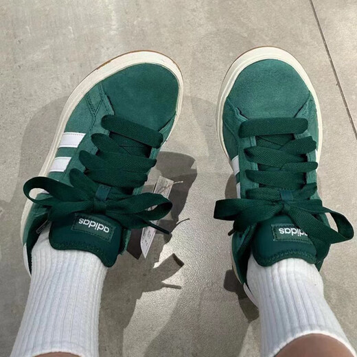 
Adidas official website official casual shoes men's shoes women's shoes 25 spring new sports shoes Grand Court low-top shoes IH6187 green overcoat upper 36