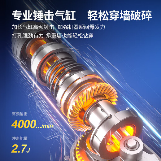 东成1050W电锤DZC1050-26冲击钻混凝土电钻自带安全离合工业级