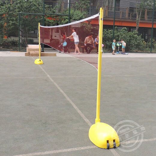 Badminton net post standard indoor and outdoor mobile badminton post portable badminton net frame ABS net post ABS badminton post 70kg pair (with standard net