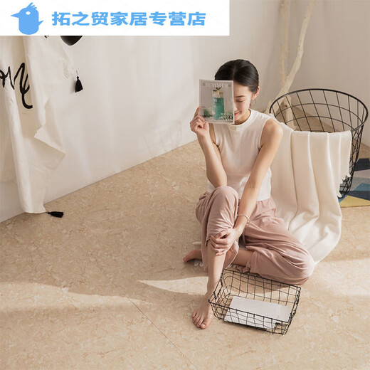 山头林村PV自粘贴纸水泥地直接铺加厚耐磨水自贴仿地砖翻新改造 6627 60*60m 1片