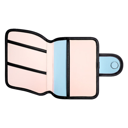 JumpFromPaper Passport Holder Document Bag Protective Cover Multi-Function Card Holder Travel Abroad Portable Holder JFP Valentine's Day and Chinese Valentine's Day Gift Blue Pink