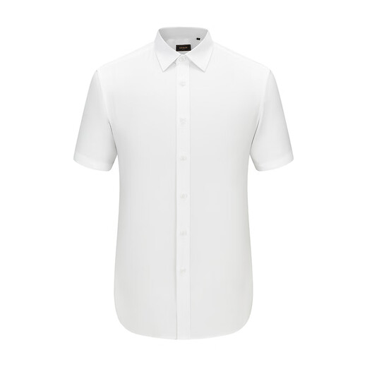 JEUNTER CHETRIVED-MANDED MEN'S DP CHIRTE IRER FIR-FREE COTTON Lacele Fabric Confortable et facile à prendre en charge 2025 MALLAGE MELLE SAME STYLE BLEACHED PLAIN YSDP110827BBA 42 (180 / 100A)