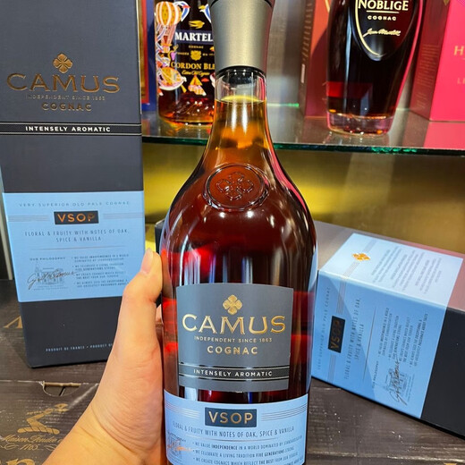 卡慕CAMUS金花vsop干邑 原瓶进口白兰地洋酒1000ml 新一代鉴定仓发货 卡慕VSOP 1000mL 1瓶 带盒