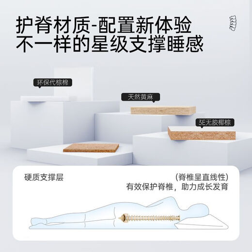 HAIMA XISHENGMEN MATENTS DE LATEX NATURELS SPRINGS INDÉPENDANTS PALM COTTON 3E COCONUT BRORN JUTE ET PROTECTION DU MOTE