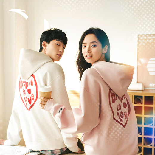 
Anta (ANTA) hooded sweatshirt, the same style as men and women couples 2025 summer new couple loose long-sleeved top 172528701 C3892 gray flower gray-1 4XL