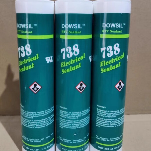 道康宁陶熙/738硅胶DC738胶粘剂耐高温电子工业有机硅胶RTV密封胶 738白色