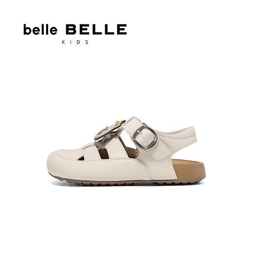 Belle braided Velcro toast shoes, the same style as the mall's wading comfortable children's shoes 90372B75 beige 34 (220mm)