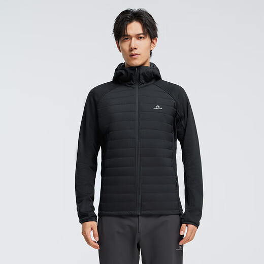 Tuoluzer 3M New Xueli Cotton Clothes Warm Clothes Winter Cotton Clothes Hooded Couple Clothes Warm Coats Men and Women Black (Men) XL