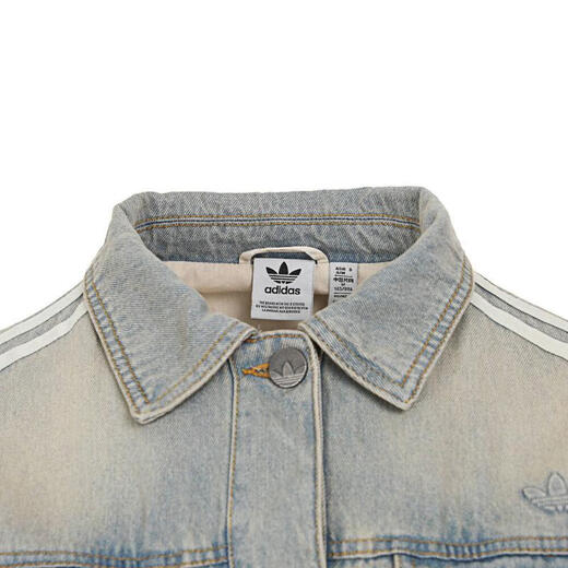 阿迪达斯 （adidas）Originals三叶草2025年女子DENIM SHIRT JKT夹克 JX9209 M