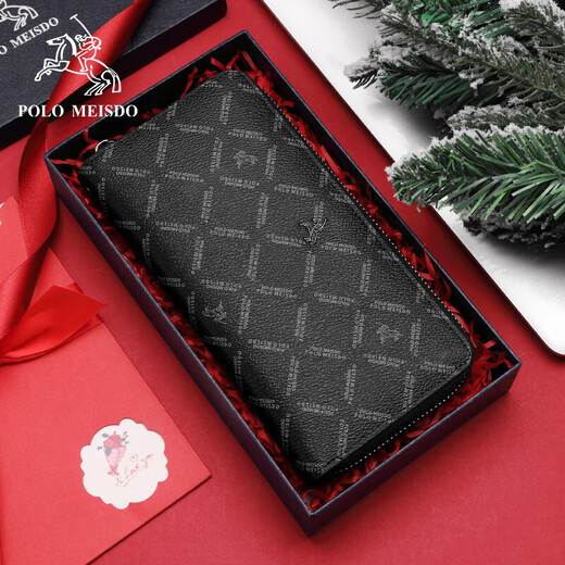 Paul Mesid portefeuille authentique en cuir en cuir 2025 NOUVEAUX PRODUCTIONS DE LUXE MENS LONGES MENSEUR VÉLICATION HEURNE BRAND HEURNE CLIP HIGHE TIBLE CLIP 3316-1 [Boîte en bois rouge + sac cadeau un ensemble emballage