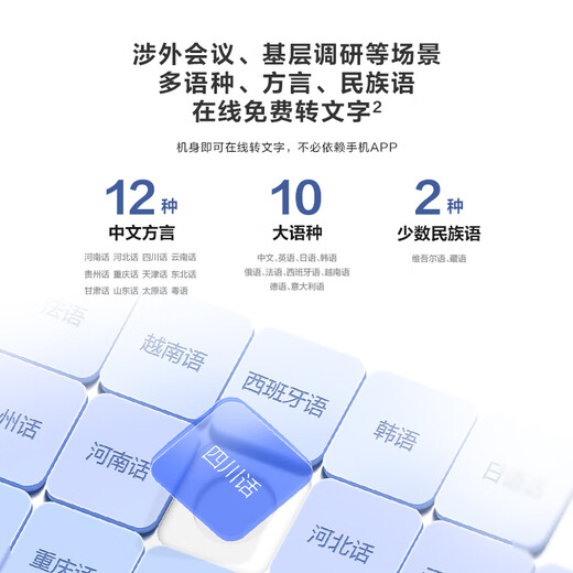 iFLYTEK Smart Recorder SR502T/SR702/SR302 Real-time Recording to Text Offline Translation Speech Translation Translation Machine Noise Reduction Recorder Professional Recorder SR302 Spark Version 32G [High Definition Noise Reduction, Discourse Regular]