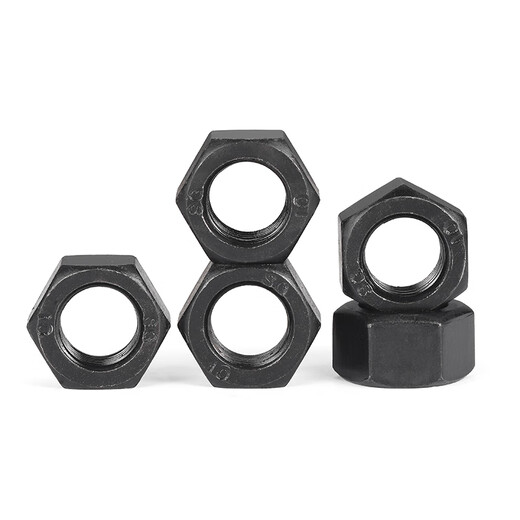 JINGGONG Grade 10 fine thread hexagonal nut GB6171 high strength fine buckle black screw cap M10M12M16M18M20M64 M20*1.5 (2 pieces)