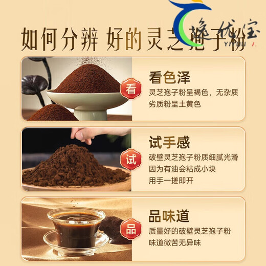 北京同仁堂破壁灵芝孢子粉礼盒装官方中老年过年送礼精选 玺洋特一牌 3盒装