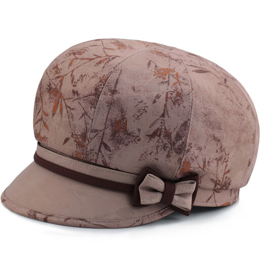 Woodpecker (TUCANO) middle-aged and elderly hat women's spring and autumn mother's peaked hat thin grandma casual autumn sun hat old lady cloth hat khaki L adjustable